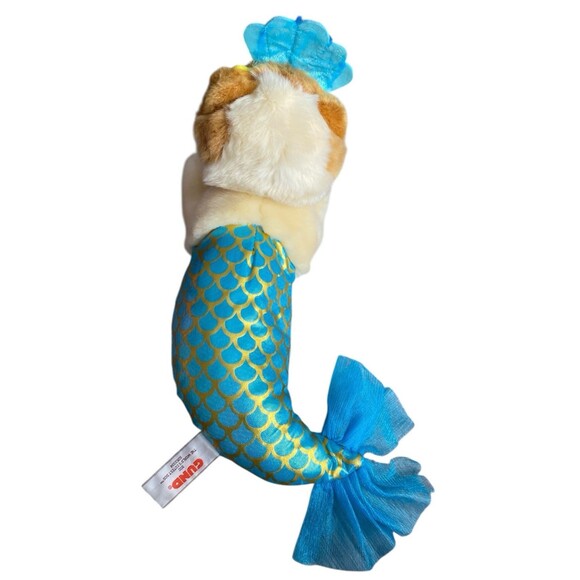 GUND Boo Mermaid Plush Stuffed Animal Shimmer Tail Crown Dog Toy Blue - Picture 5 of 5